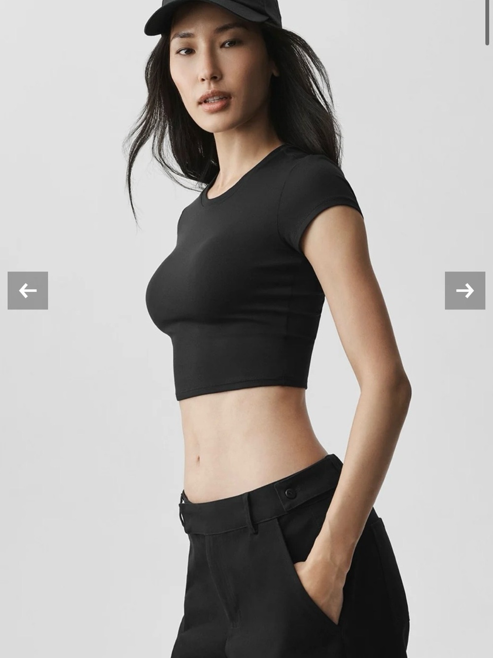 Alo Alosoft Crop Finesse Short Sleeve